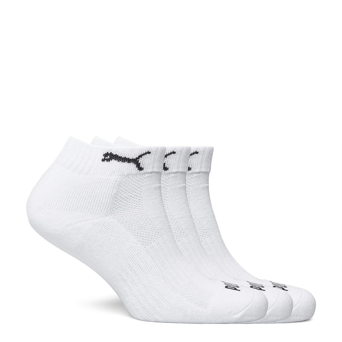 P-U-M-A .  Pack of 3 white ankles