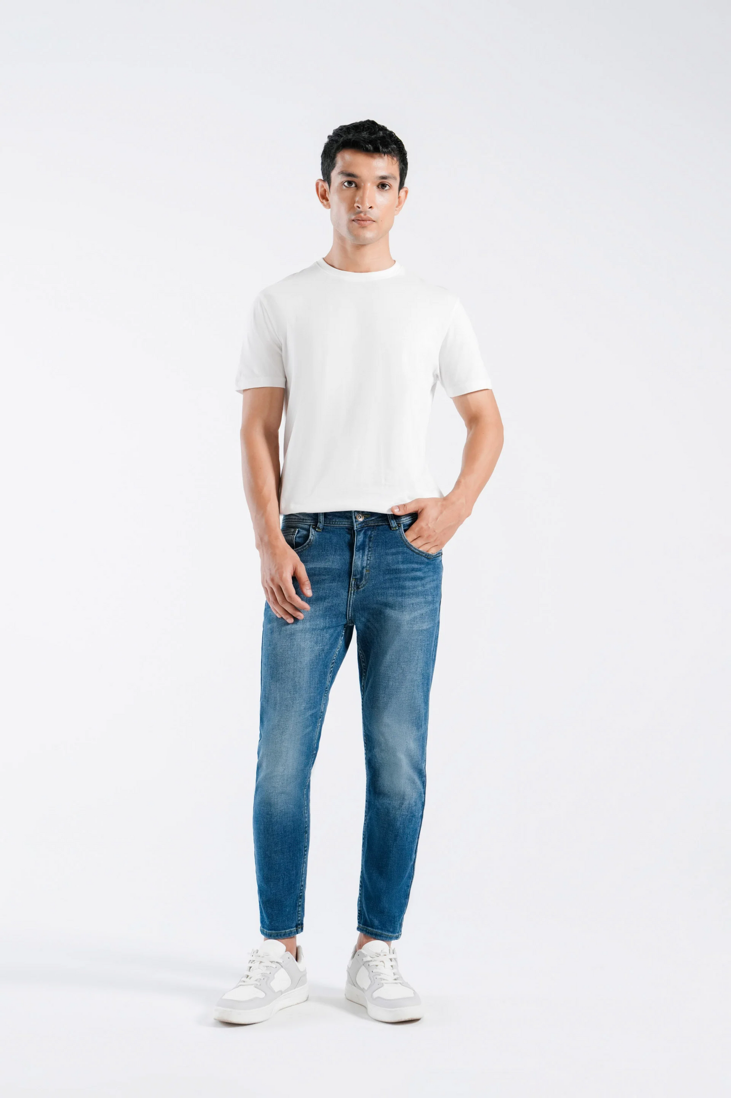 Stretch (blue) jeans slim-fit shaded