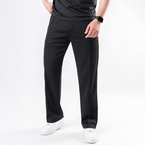 HORIZEN BLK TEXTURED TROUSER (imported)
