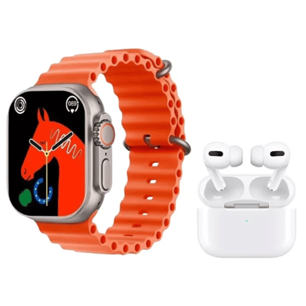 Y-80 ultra watch with 10 strap (free earpods)