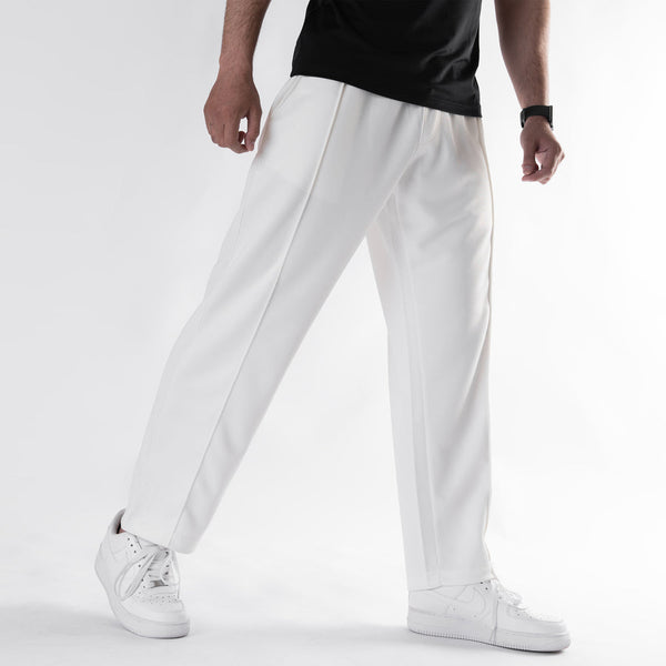 HORIZEN WHITE TEXTURED TROUSER (imported)