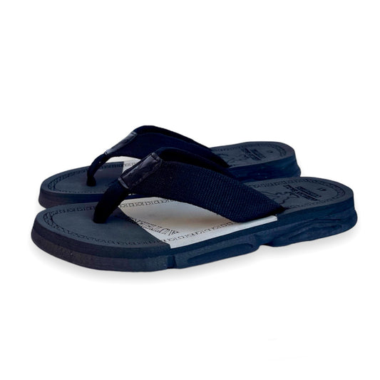 A-m-e-r-i-c-a-n_E-a-g-l-e high sole flip flop slipper. (Black&grey)