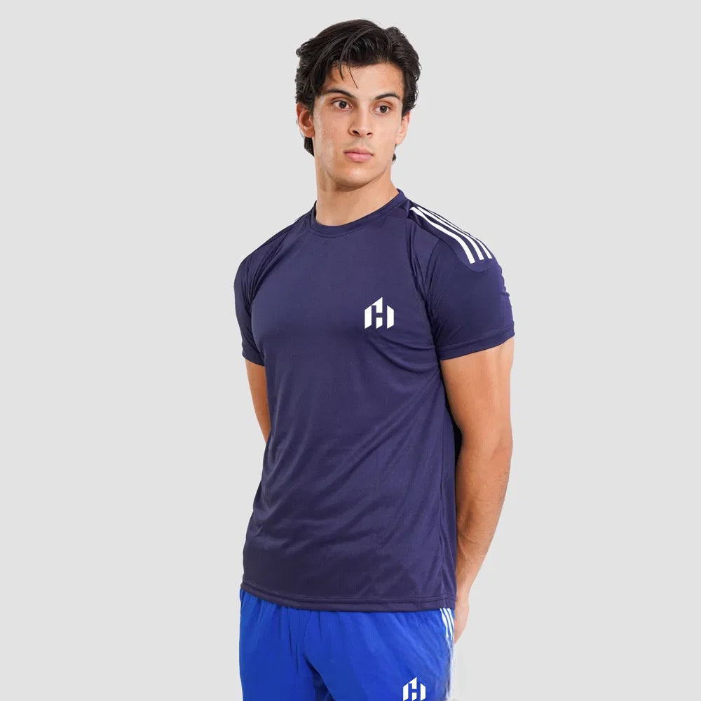 Horizen tees blue dry-fit