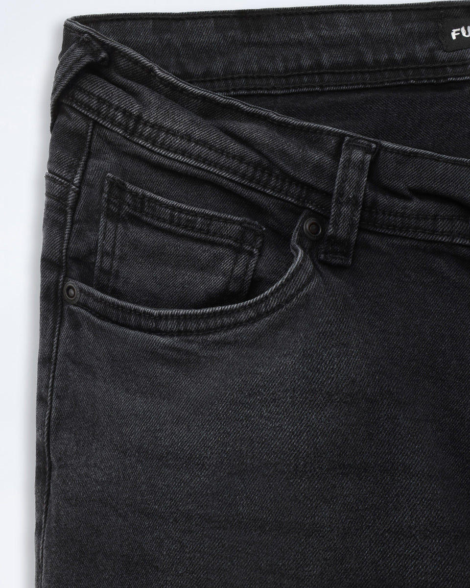 Stretch ( Mid-blk ) jeans slim-fit