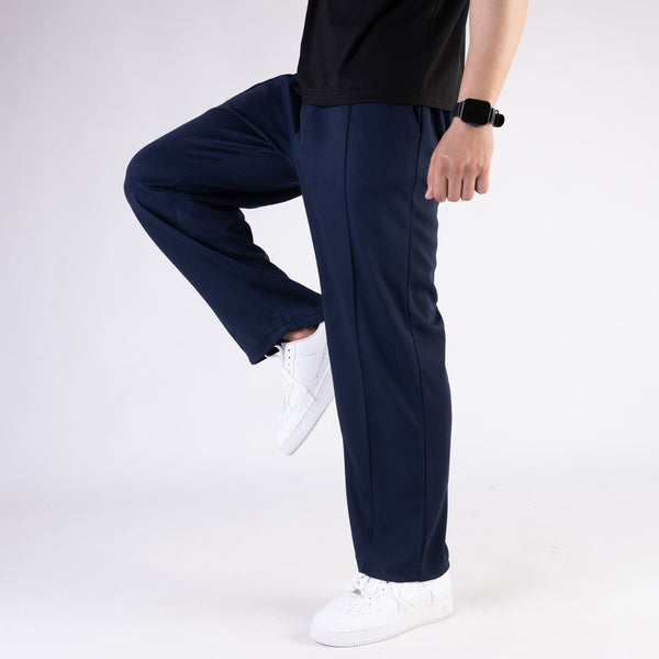 HORIZEN BLU TEXTURED TROUSER (imported)