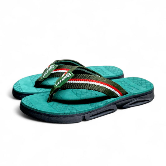 G-u-c-c-i  high sole flip flop N-G (zinc)