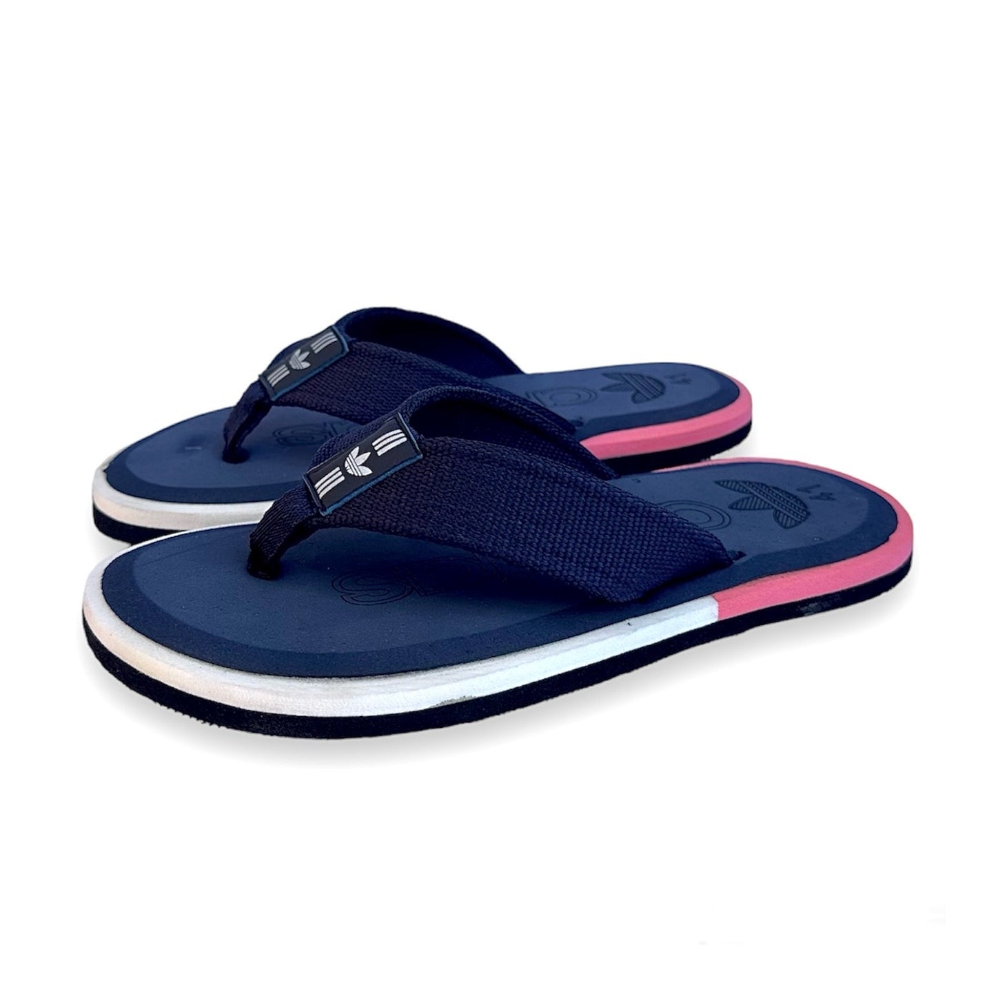 A-d-i-d-a-s slippers in blue