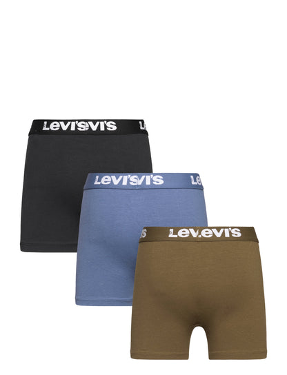 L-e-v-i-s pack of 3 boxers ( combed cotton ).