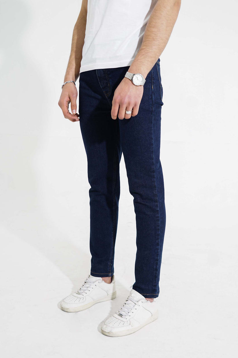 Stretch (dark blue) jeans slim fit