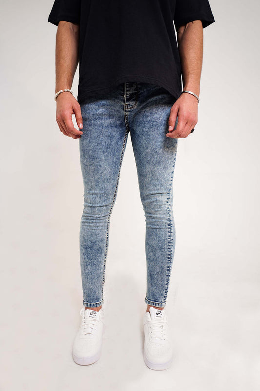 Stretch (blue faded) jeans slim fit