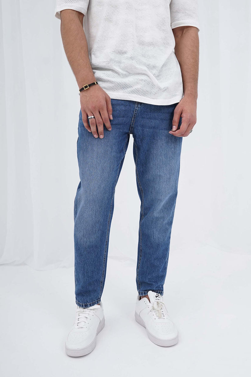 Stretch (mid blue) jeans slim fit