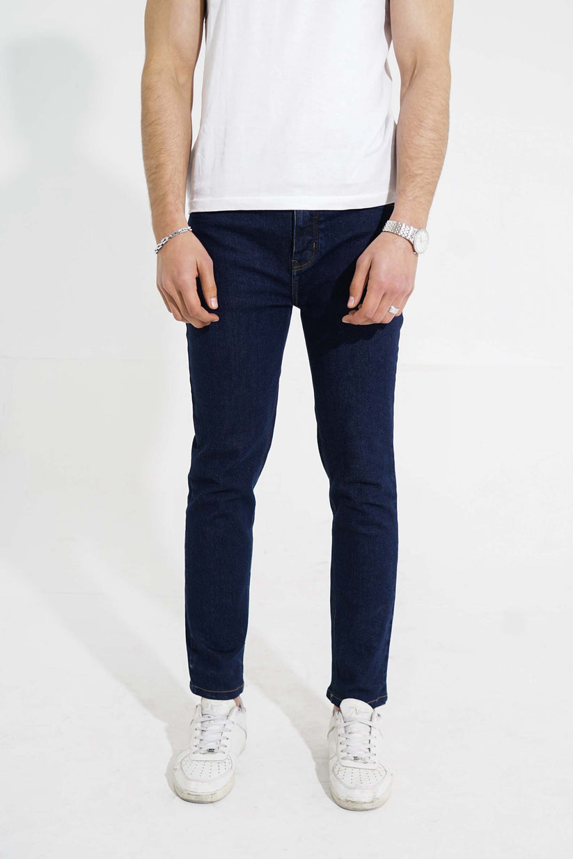 Stretch (dark blue) jeans slim fit