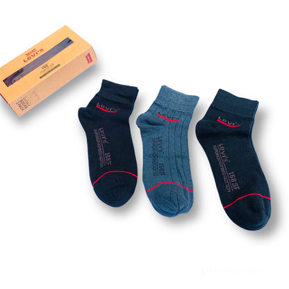 L-e-v-i-s pack of 3 ankle length socks